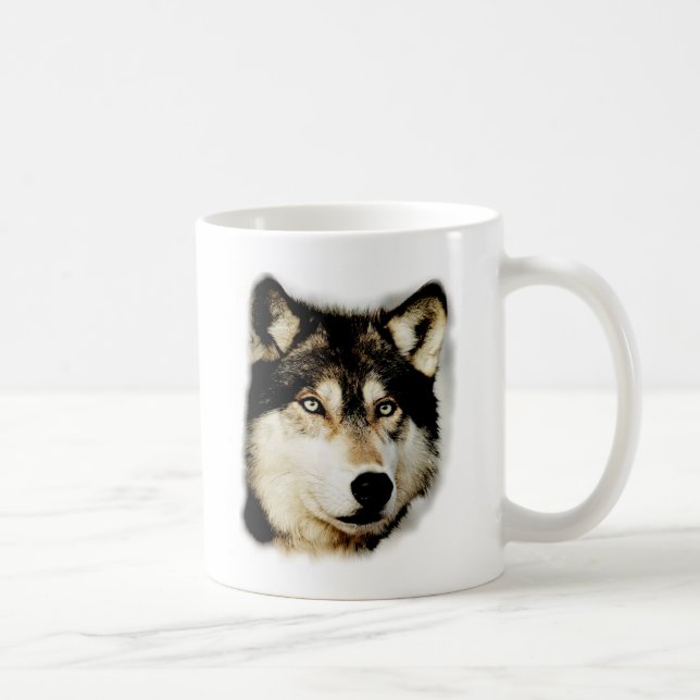 Einzigartiger Motivierend Wolf Kaffeetasse (Rechts)