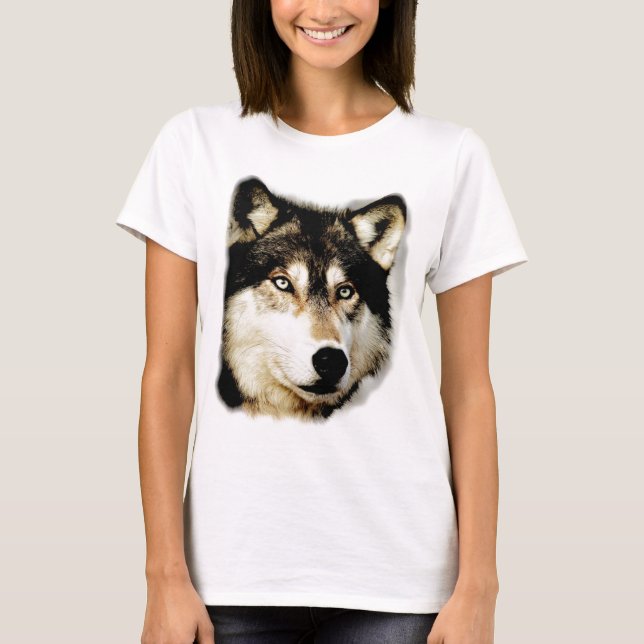Einzigartiger Motivierend Wolf T-Shirt (Vorderseite)