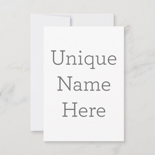 8.89 cm x 12.7 cm Flache Dankeskarte (Vorderseite)