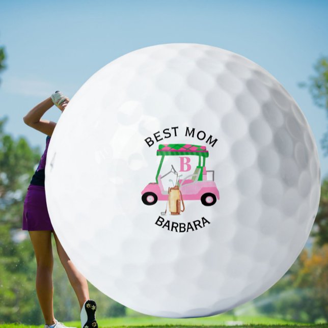 Einzigartiger Name des Golfkartons Beste Mama Mono Golfball (Von Creator hochgeladen)