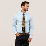 Einzigartiger Name des personalisierten schwarzen  Krawatte<br><div class="desc">Moderne,  elegante mit Monogramm und namensabhängige Pinselstriche mit abstrakten goldenen und schwarzen Pinselstrichen.              Personalisiertes Geschenk für ihn: Vater,  Ehemann,  Geburtstagssohn,  Hochzeit. Weihnachten oder jede andere Gelegenheit.</div>