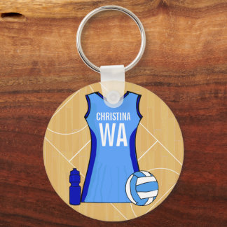 Einzigartiger Netball-Schlüsselring Schlüsselanhänger