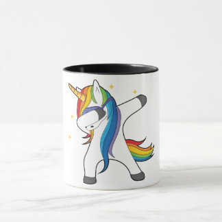 Einzigartiger niedlicher Unicorn-betupfende Tasse