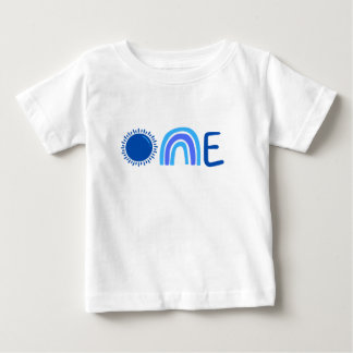 Einzigartiger One Watercolor 1. Geburtstag Baby T  T-shirt