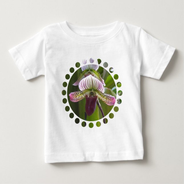 Einzigartiger Orchideen-Baby-T - Shirt (Vorderseite)