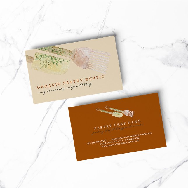Einzigartiger Pastelfarbengebäck Konditorgebäck Ko Visitenkarte (BAKERY PASTRY CHEF COOK CAKE event planner business)