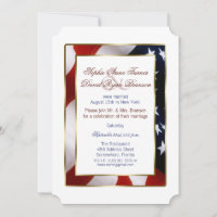 Einzigartiger Patriotic Elegant USA Flag Abend Hoc
