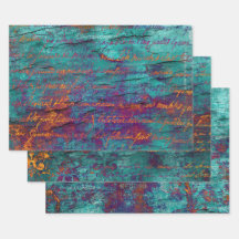 Einzigartiger Pfau aquamarin, magenta, lila blaue