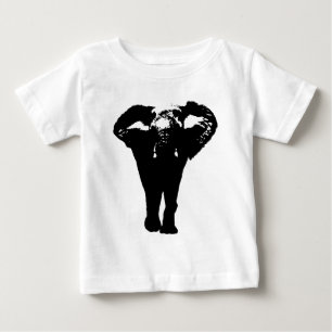Einzigartiger Pop-Art-Elefant Baby T-shirt