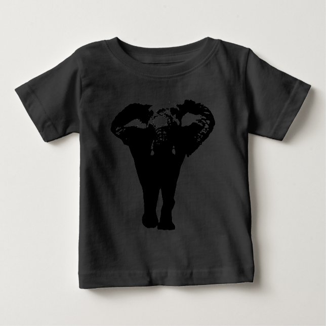 Einzigartiger Pop Art Elephant Baby T-shirt (Vorderseite)
