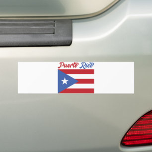 Einzigartiger Puerto Rico Flag Faltscher Autoaufkl Autoaufkleber