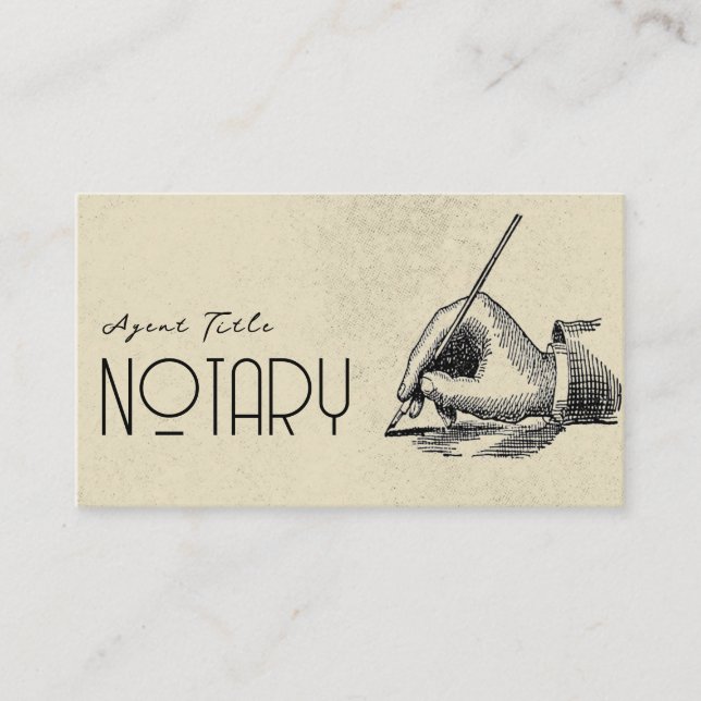 Einzigartiger QR-Code für Vintage Notare Visitenkarte (Vorderseite)