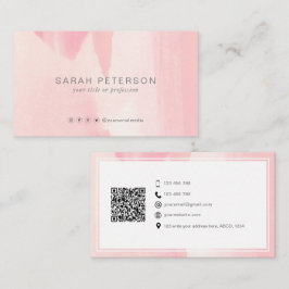 Einzigartiger QR Code Social Media Personal Visitenkarte