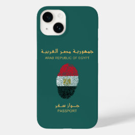 Einzigartiger Reisepass für Ägypten Print Souvenir Case-Mate iPhone 14 Hülle
