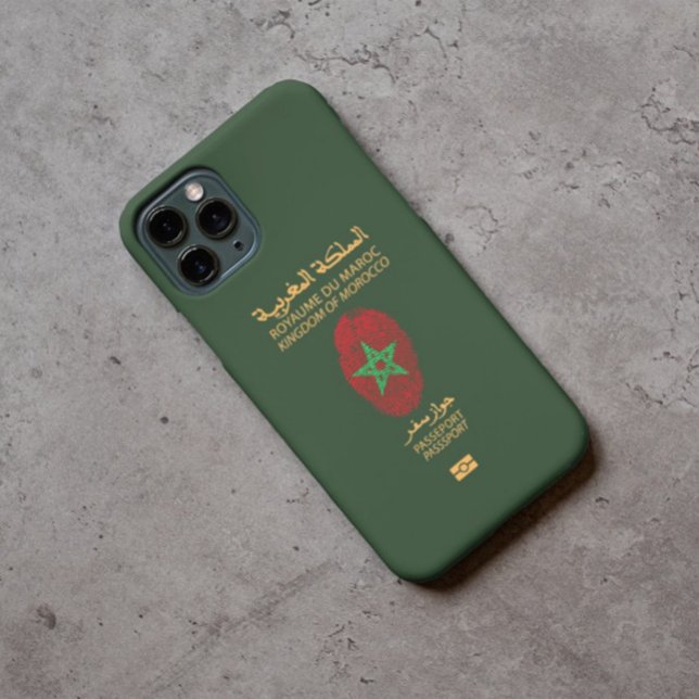 Einzigartiger Reisepass für Marokko Print Souvenir Case-Mate iPhone Hülle (Von Creator hochgeladen)