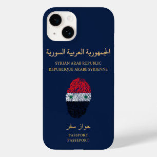 Einzigartiger Reisepass für Syrien Print Souvenir Case-Mate iPhone 14 Hülle