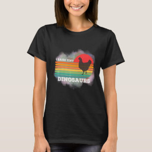 Einzigartiger Retro 70er Sunset I Raise Tiny Chick T-Shirt