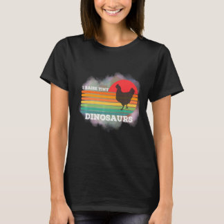 Einzigartiger Retro 70er Sunset I Raise Tiny Chick T-Shirt