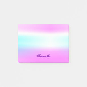 Einzigartiger rosa Lila ästhetischer Individuelle  Post-it Klebezettel