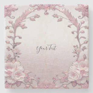 Einzigartiger rosa Untersetzer