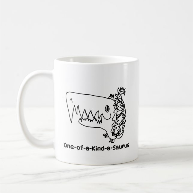 Einzigartiger Saurus-Becher | Roarsome Kunst Kaffeetasse (Links)