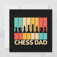 Einzigartiger Schach-Vater Vintager Sonnenuntergan