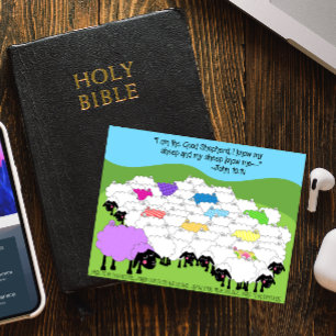 Einzigartiger Schafhirte mit Inspirationsquelle Postkarte