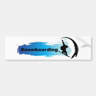 Einzigartiger Snowboarding Autoaufkleber