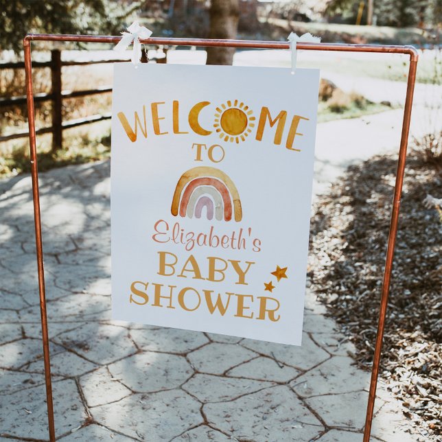 Einzigartiger Sonnenschein, Mond, Regenbogen und S Poster (Von Creator hochgeladen)