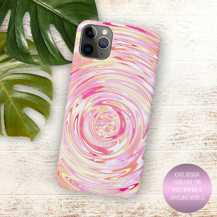 Einzigartiger, sonniger, gelber Orange Rosa Swirt  Case-Mate iPhone Hülle