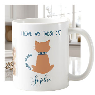 Einzigartiger Spaß Liebe Meine Tabby-Katze Tasse
