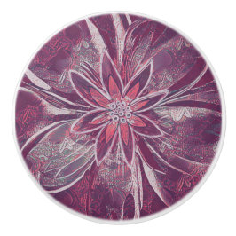 Einzigartiger Stil der Blume Keramikknauf