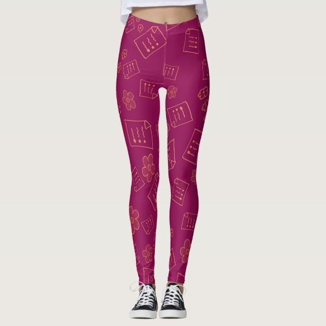 einzigartiger Stil Leggings (Vorderseite)