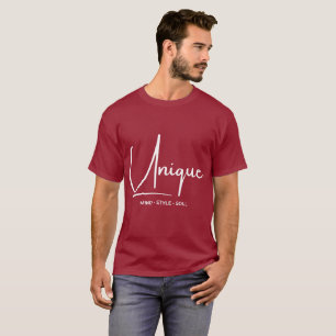 Einzigartiger Stil Schriftzug Seele Ästhetik-Typog T-Shirt