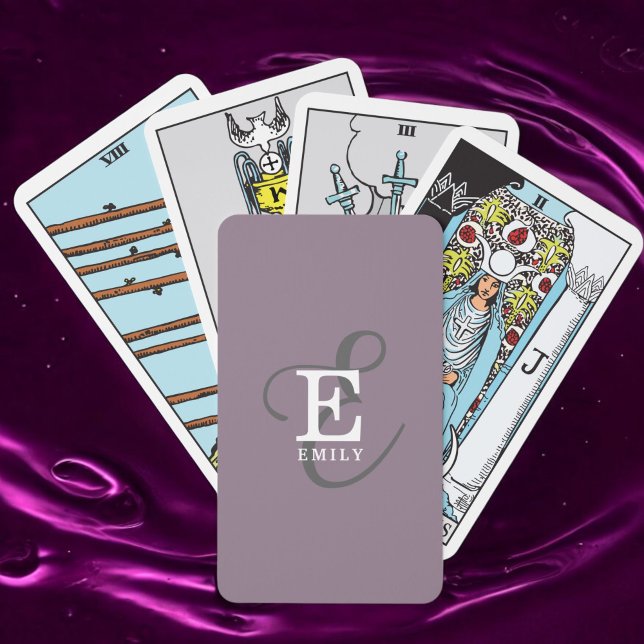 Einzigartiger Stilname und Monogramm-Typografie Li Spielkarten (Von Creator hochgeladen)