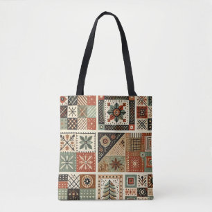 Einzigartiger Terrakotta-Quilt und Patchwork Rusti