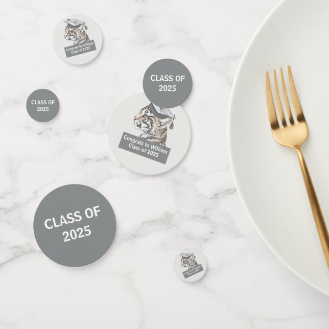 Einzigartiger Tiger Abschluss Confetti Konfetti (Gruppe)