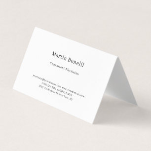 Einzigartiger Trendy Minimalistisch Consultant Arz Visitenkarten