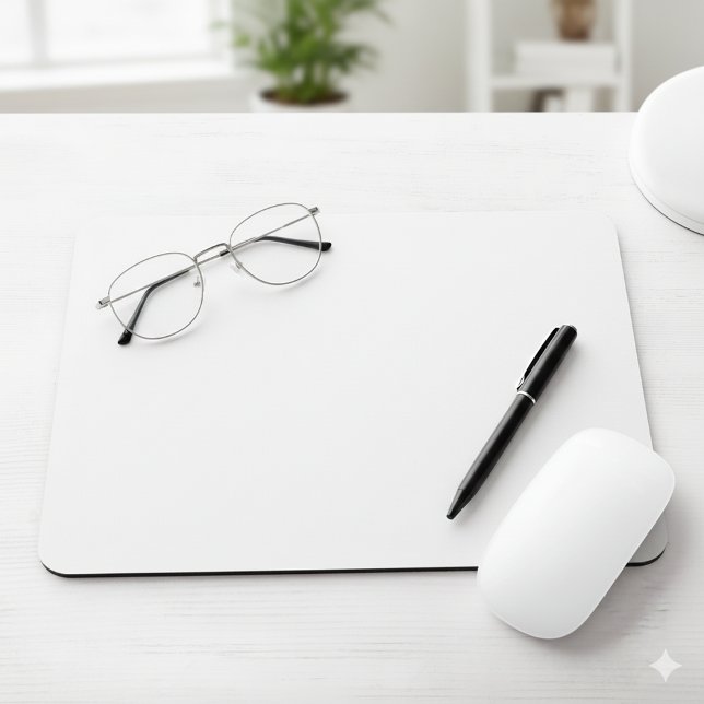 Einzigartiger und Personalisierter Single farbig Mousepad (Classic Solid Off White Premium Mouse Pad)