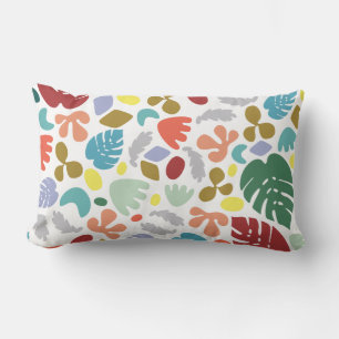 Einzigartiger urbaner Trendy Red Green Orange Lendenkissen