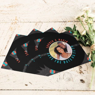 EINZIGARTIGER VINYL-SCHALLPLATTEN-FOTO-QR-CODE SAV SAVE THE DATE