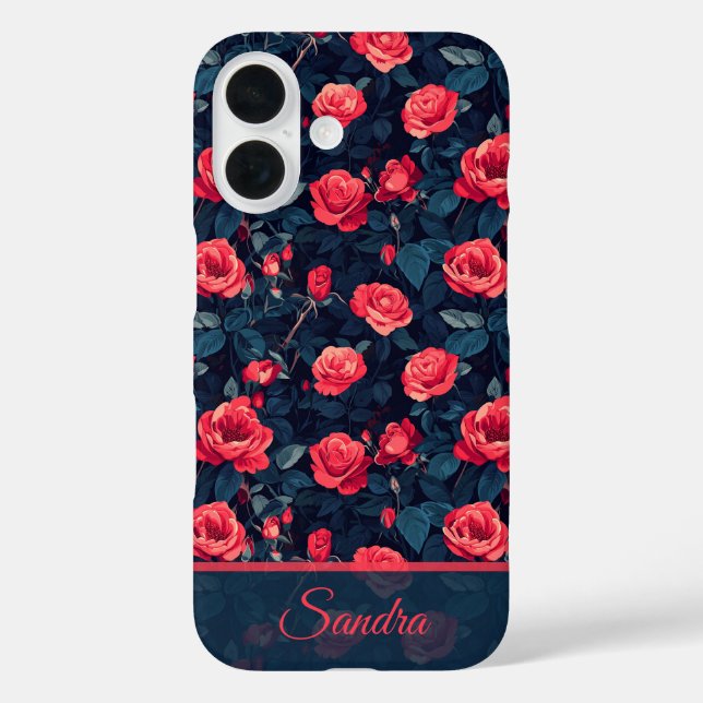 Einzigartiger Weihnachtsgeschenk-Rosenname Case-Mate iPhone Hülle (Rückseite)