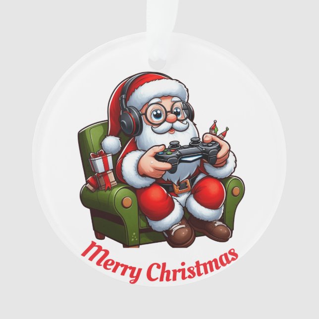 Einzigartiger Weihnachtsspieler Ornament (Vorderseite)