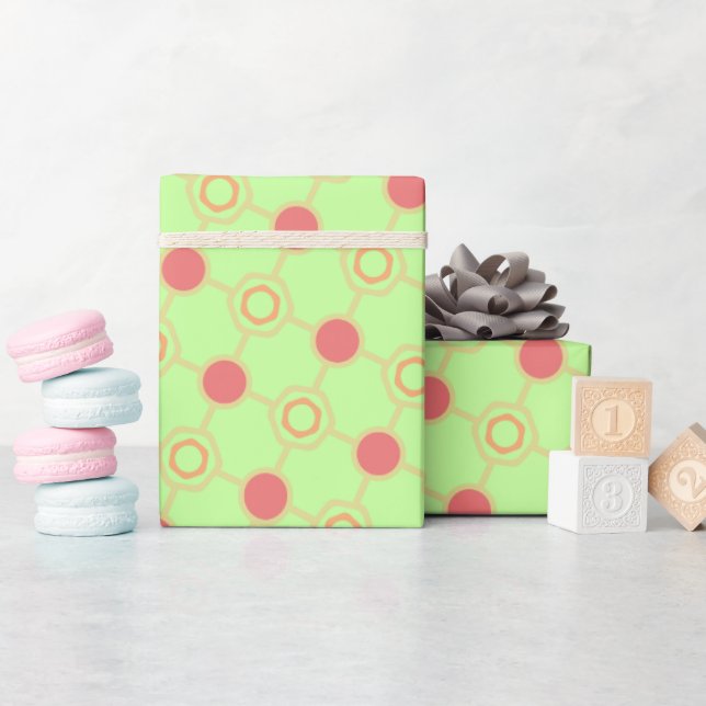 Einzigartiger Whimsical fröhlicher geometrischer H Geschenkpapier (Babyparty)