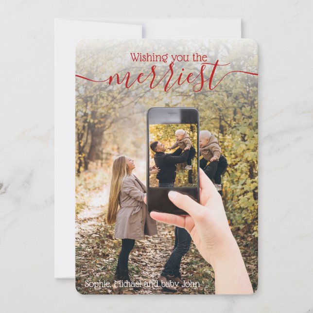 Einzigartiges 2-Foto-Foto-Urlaub wünscht (Vorderseite)