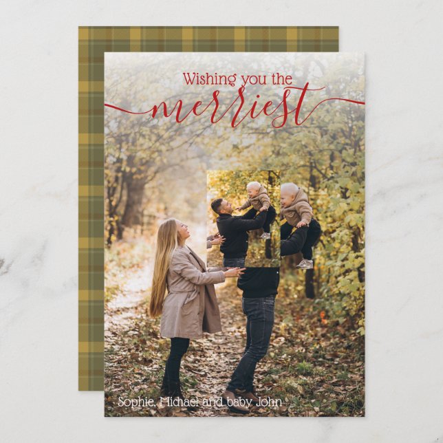 Einzigartiges 2-Foto-Foto-Urlaub wünscht Einladung (Vorne/Hinten)