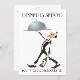 Einzigartiges Abendessen / Ansammlung Einladung