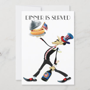 Einzigartiges Abendessen / Ansammlung Version 3 Ei Einladung