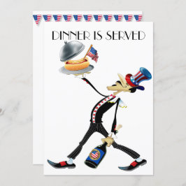 Einzigartiges Abendessen / Ansammlung Version 3 Ei Einladung