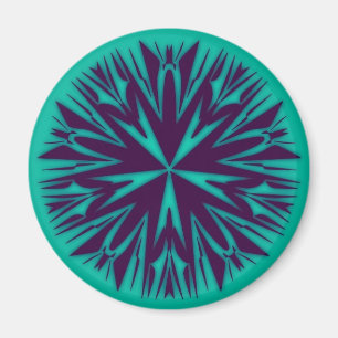 Einzigartiges Abstrakt Art Round Magnet